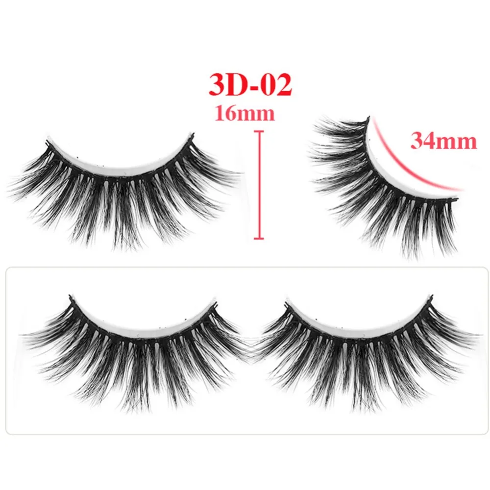 1 пара натуральных накладных ресниц 3d макияж норковые ресницы мягкие для