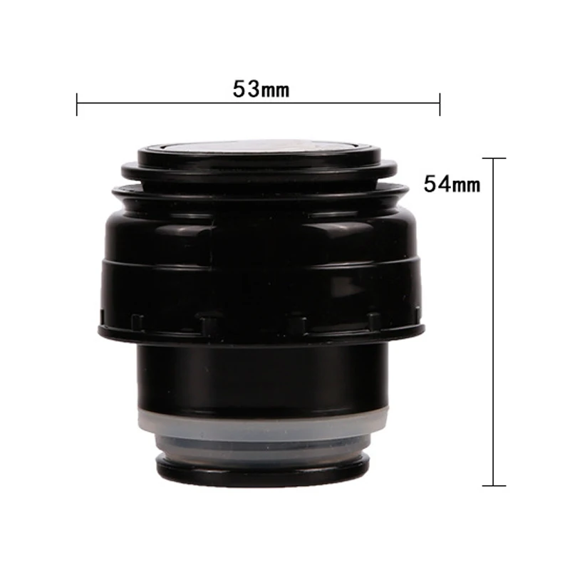 4.5cm white-black HIFUAR 1 шт 4,5/5,2 см нержавеющая термосы аксессуары для путешествий на открытом воздухе чашка вакуумная колба Крышка Посуда для напитков кружка выход фляга с крышкой - Цвет: 4.5cm white-black