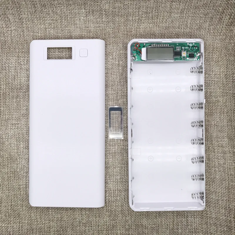 8x18650 Синий чехол для портативного зарядного устройства iPhone Xiaomi Huawei портативное