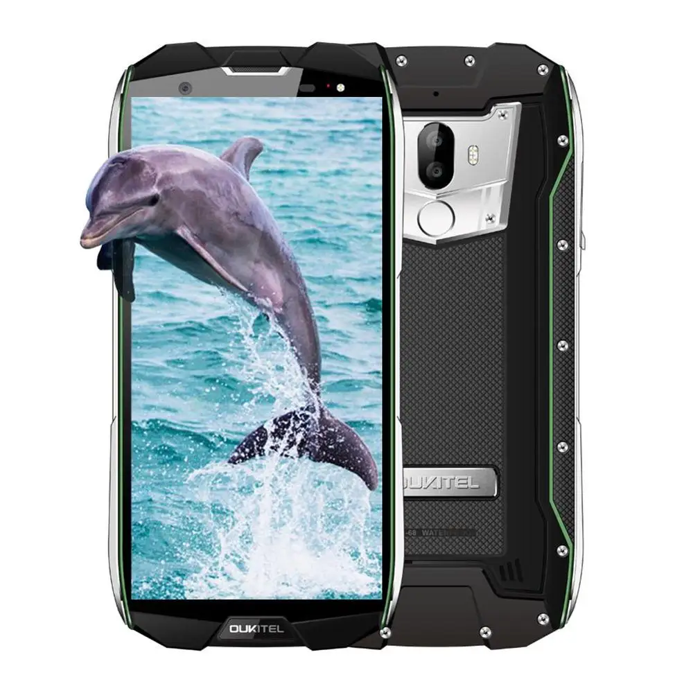 Green Oukitel Wp5000 Ip68 Seal 6 Gb 64 Gb 5200 Mah 5," 18: 9 дисплей Android 7,1 Helio P25 Восьмиядерный 4g печатает 9В/2 смартфон - Цвет: Green