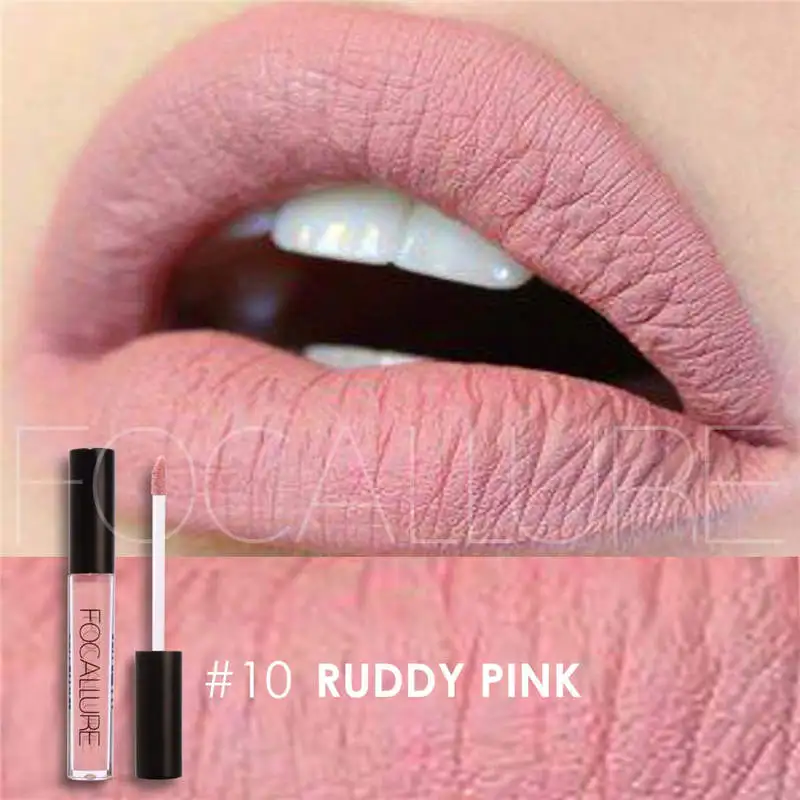 Focallure Matte губная помада, 25 цветов, водостойкая, для женщин, сексуальные губы, макияж, жидкая помада для губ, высокое качество, блеск для губ, обнаженные губные помады - Цвет: FA24-10