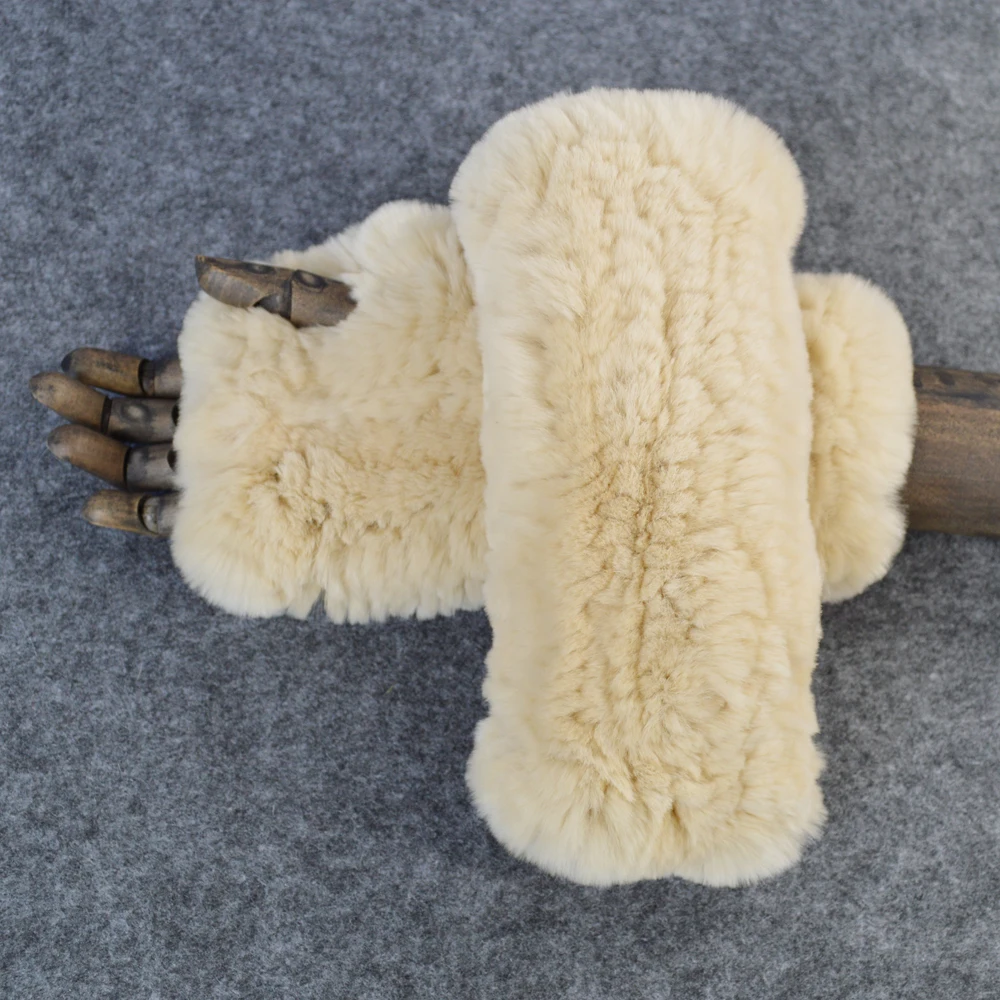 2020 горячая Распродажа теплые шапочки для девочек Настоящий мех кролика перчатки