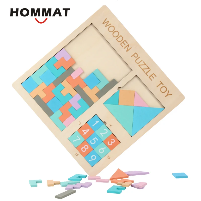Деревянная игрушка пазл Hommat 30 см|Пазлы| |