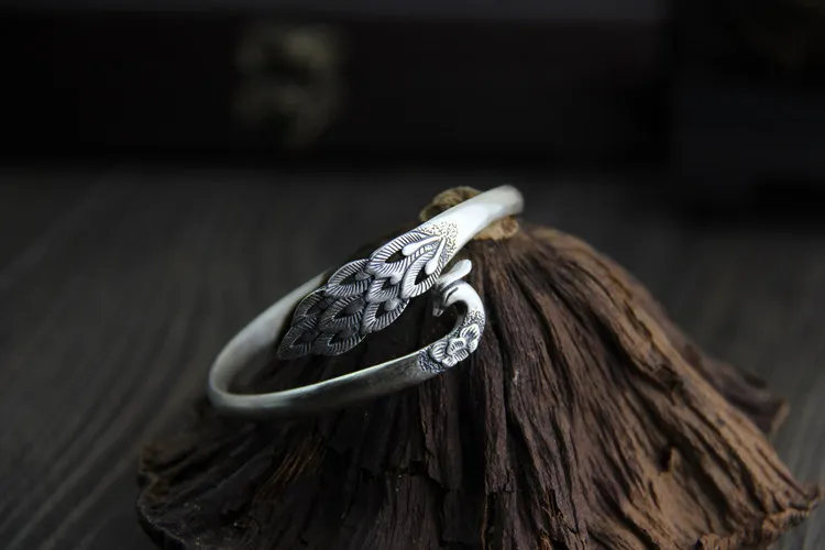 Браслеты из чистого серебра этические женские браслеты тайского винтажные