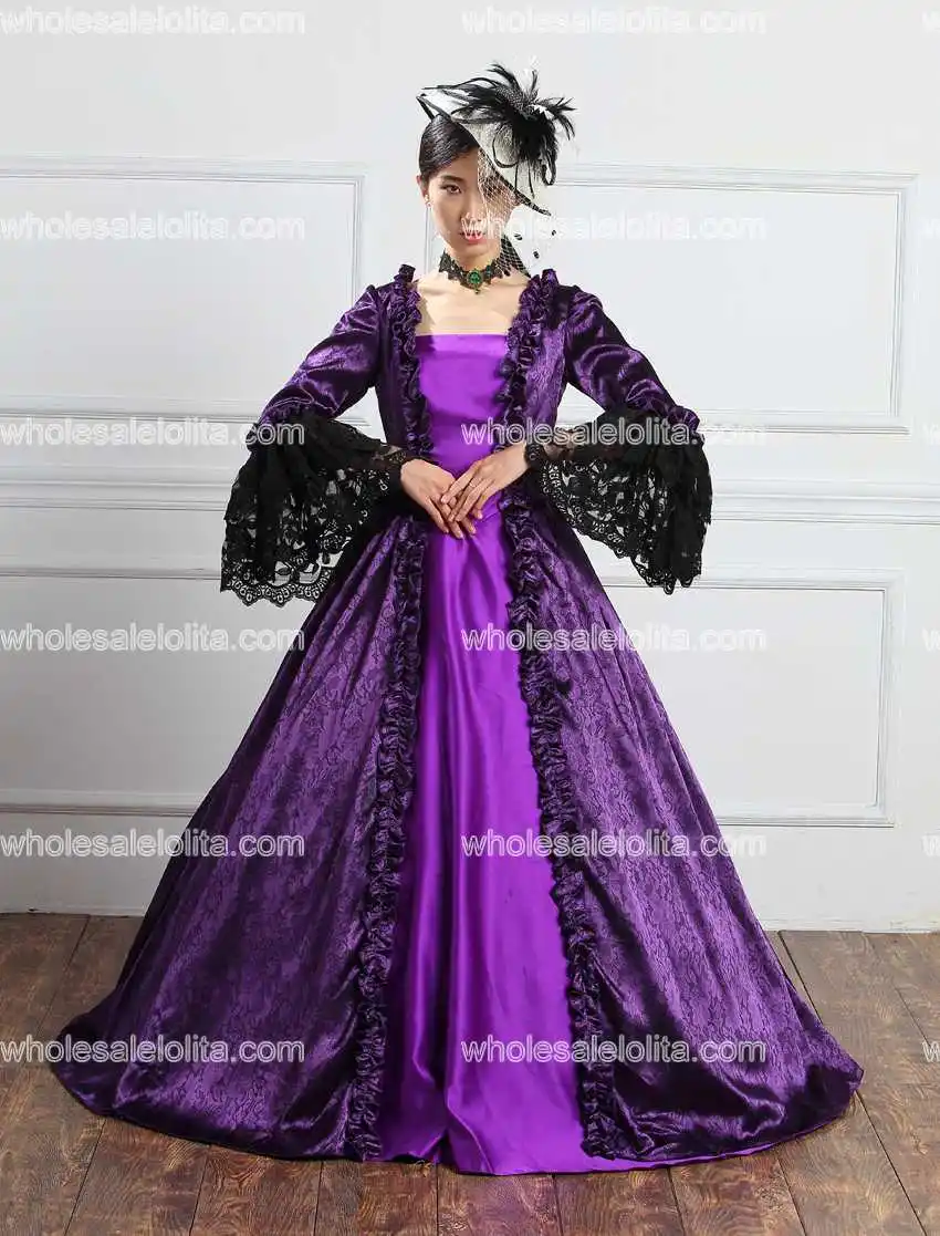 18th века Средневековый Ренессанс период платье для Для женщин Rococo барокко Мария