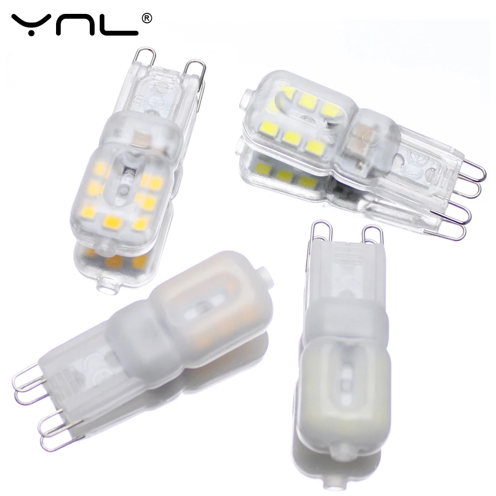 YNL Bombillas G9 Светодиодная лампа 3 Вт 220 В SMD 2835 14 светодиодов заменяемая 30 галогенная
