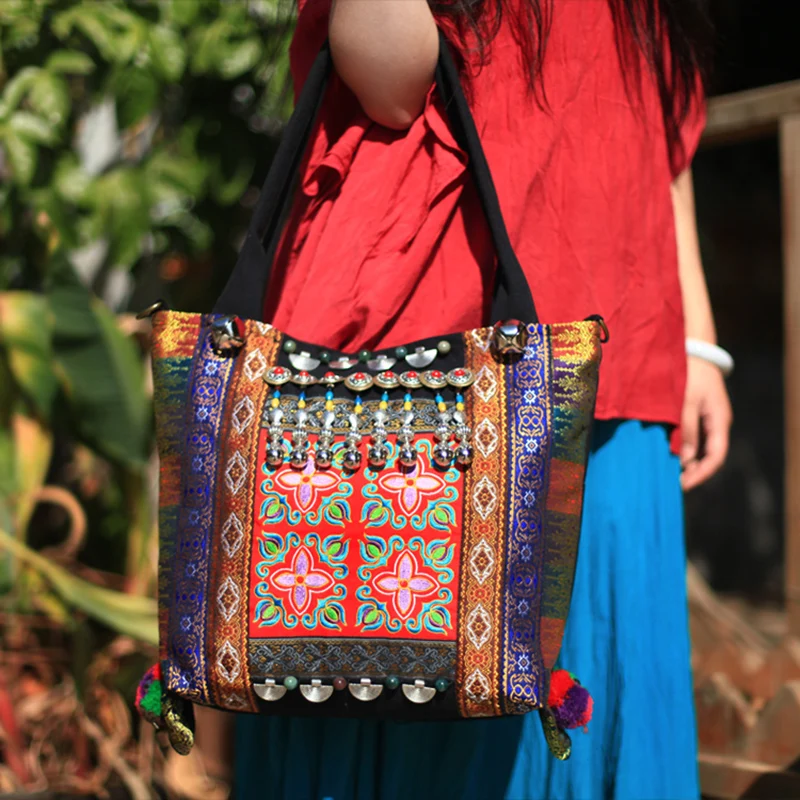 Винтажный китайский Hmong Племенной этнический Таиланд индийский Бохо ручной