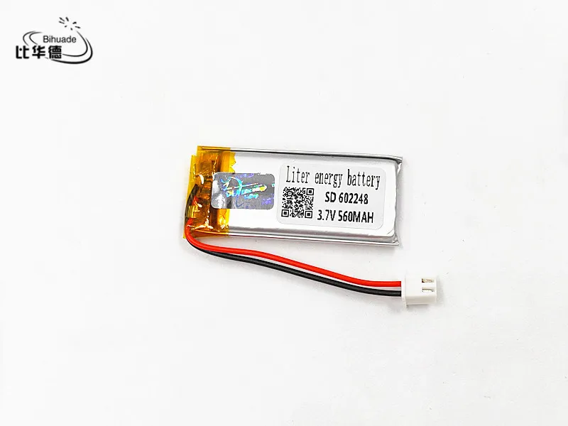 XHR-2P 2 54 3 7 V 560mAH 602248 полимерный литий-ионный/литий-ионный аккумулятор для игрушек