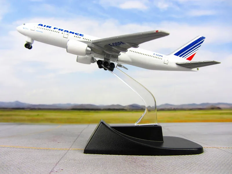 13 см металлическая модель воздушного самолета Франция B777 Airways Boeing 777 Airlines модель самолета с подставка для дисков детский подарок