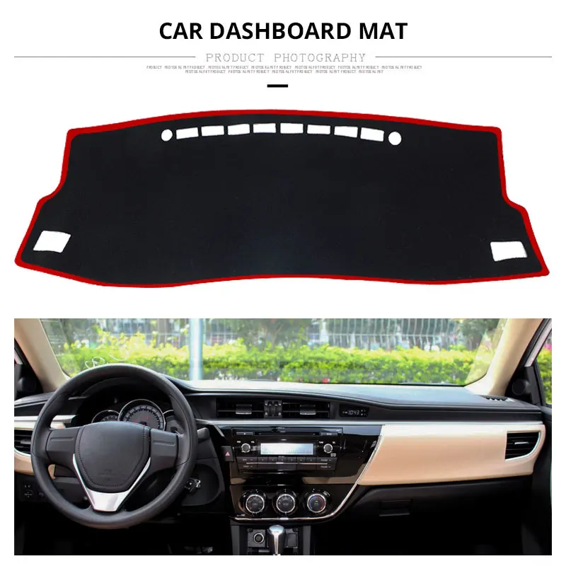 Коврик для приборной панели автомобиля LHD Toyota Corolla 2017 2016 2015 2014 2013 2012 автомобильные