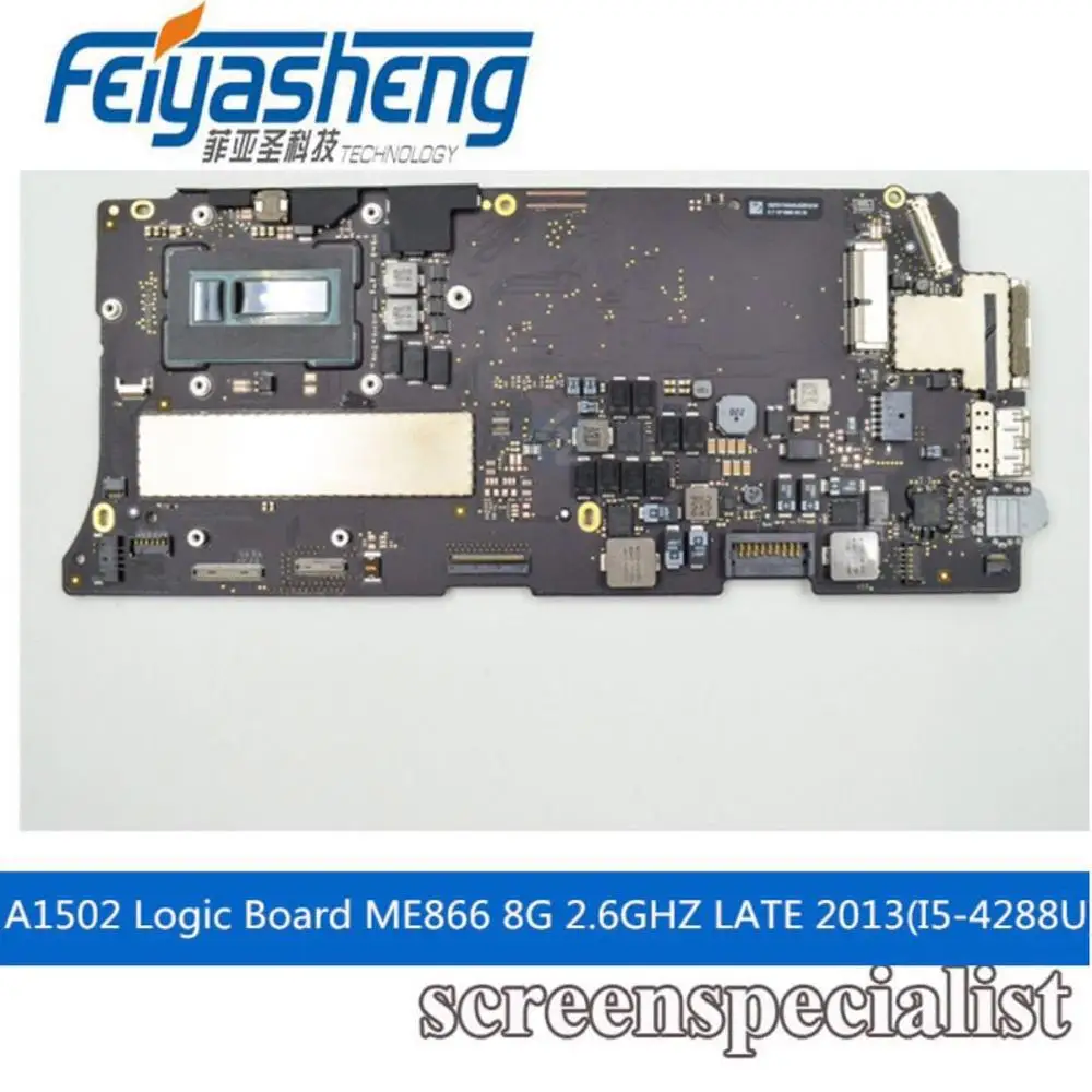 Материнская карта к ноутбуку A1502 лоджик борд для MacBook Pro retina 13' ME866 8G 820 3536 A i5 4288U 2 6