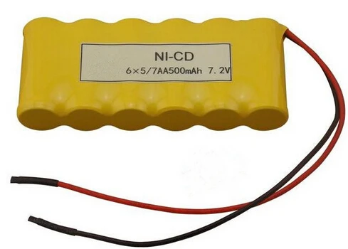 Бесплатная доставка 7 2 v 5/7aa 500mAh ni cd аккумуляторная батарея|rechargeable battery|battery