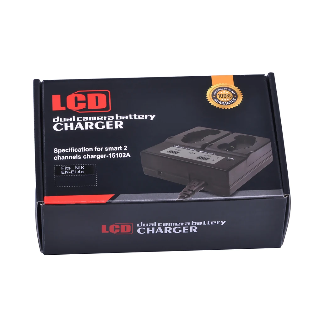 1 упаковка LCD Dual Smart Fast Charger для Nikon EN EL4 EL4A ENEL4 ENEL4A и D2Z D2H D2Hs D2X D2Xs D3|Зарядные