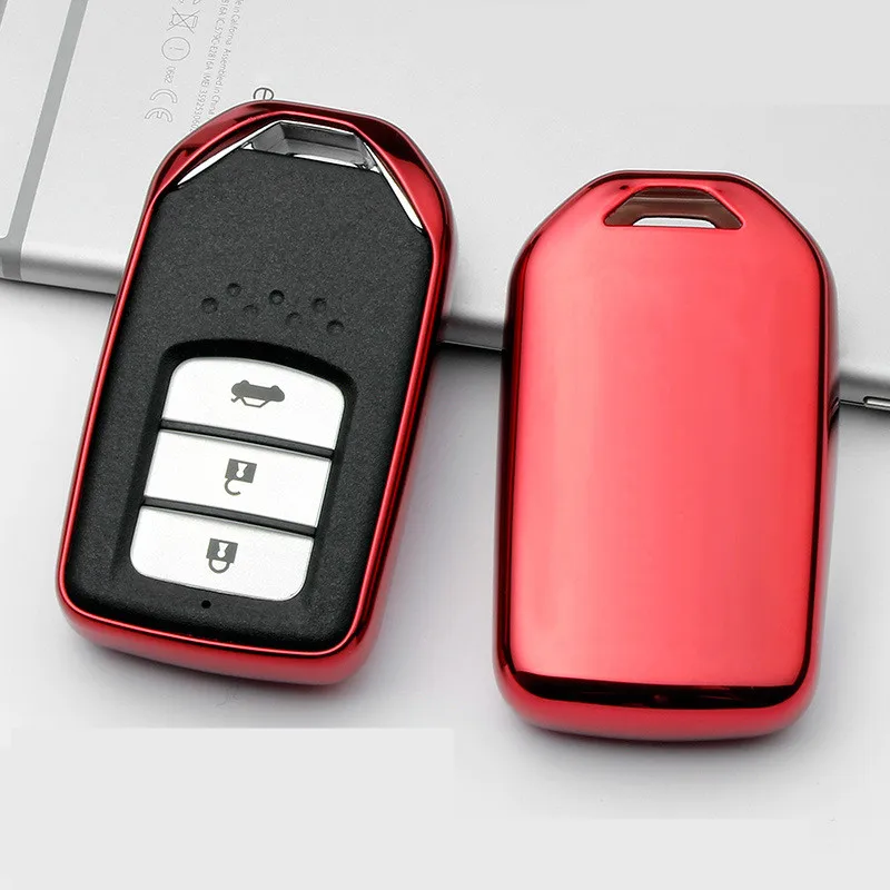 Мягкий чехол для ключей автомобиля из ТПУ для Honda Hrv Civic Accord 2003-2007 CR-V Freed брелок пилота держатель для автомобиля