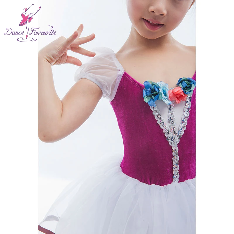 Женский бархатный лиф с цветочным украшением романтичная балетная юбка-пачка |