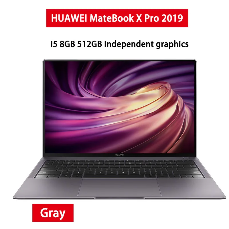 i5 8G 512G Gray MX Ноутбук HUAWEI MateBook X Pro 8 Гб LPDDR3 8th Intel I5-8265U cpu 512 ГБ SSD MX250 3000*2000 с сенсорным экраном - Цвет: i5 8G 512G Gray MX