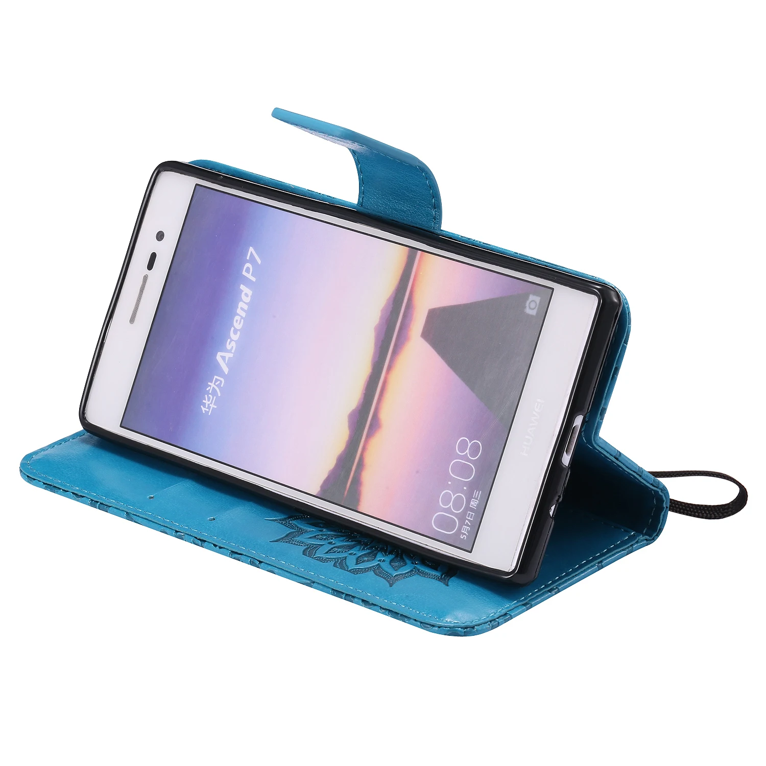 Чехол-книжка для телефона чехол класса люкс huawei Ascend P7 4 аппарат не привязан к
