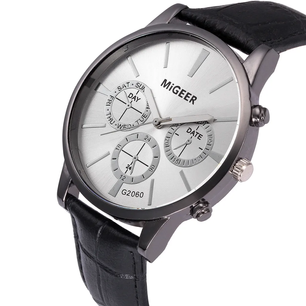 Ультра тонкие часы для мужчин 2019 классические новые мужские наручные с кожаным