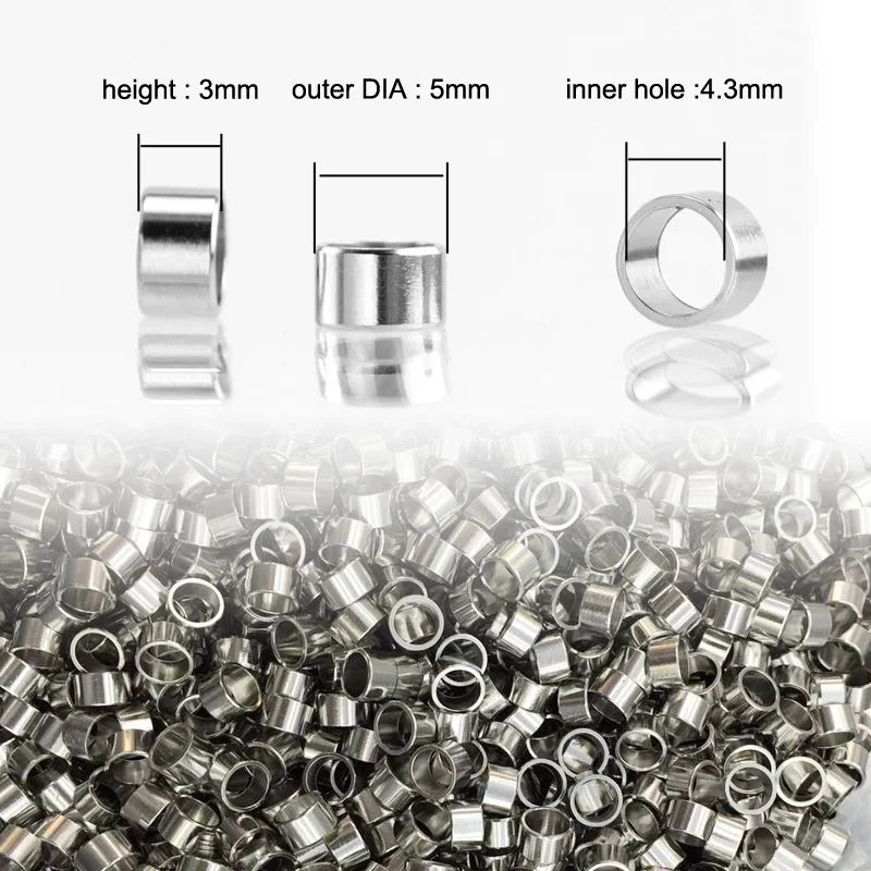 Risul цилиндрические круглые скользящие бусины для изготовления ювелирных изделий