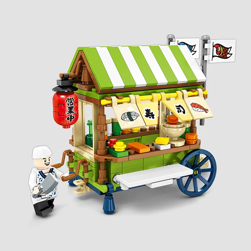 Sembo Creator серия мини Магазин DIY уличный магазин обеденный автомобиль строительные