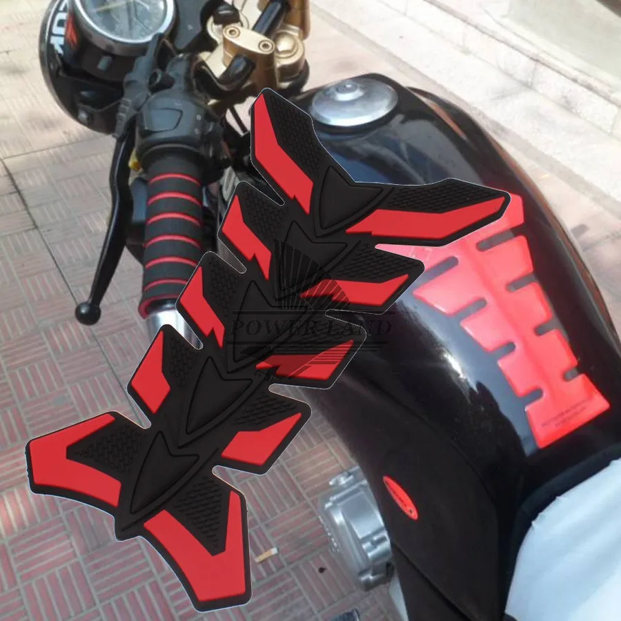 Motorcycle Anti-scratch Rubber Gas Fuel Oil Tank Pad Protection System Decal Sticker Red Color 1pcs Universal Fit For | Автомобили и