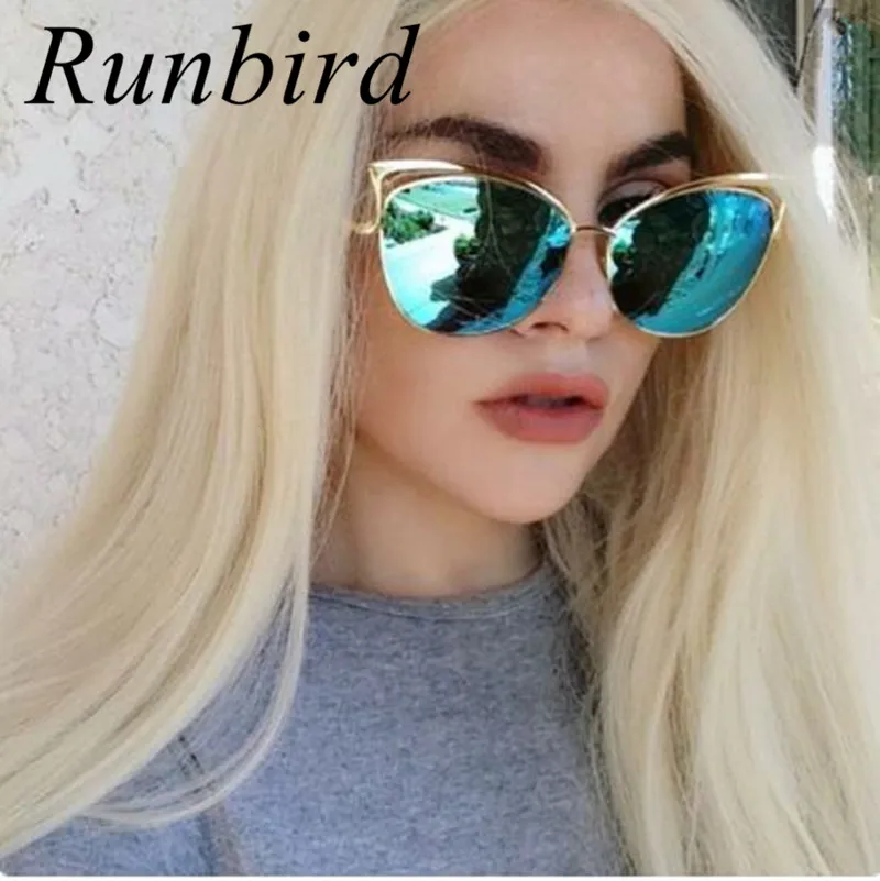 Солнцезащитные очки кошачий глаз для мужчин и женщин винтажные зеркальные