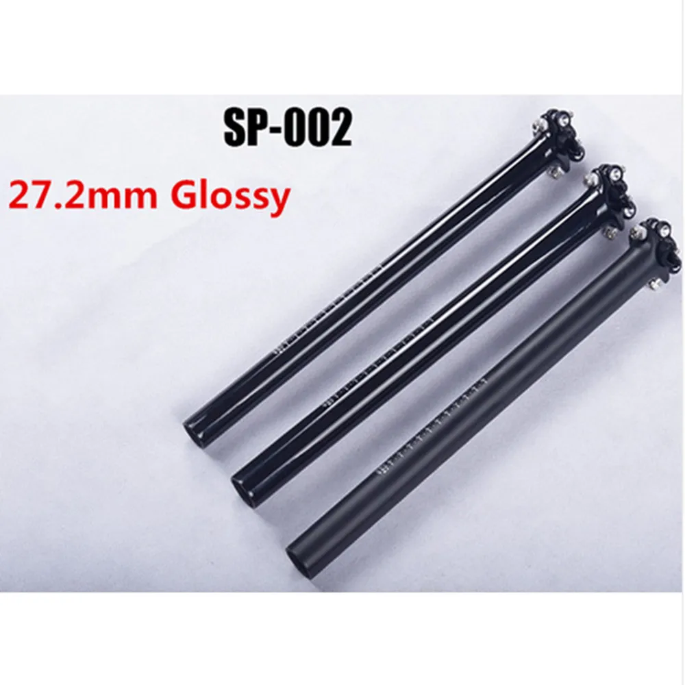 27 2 black glossy Горный велосипед карбоновый Подседельный штырь UD черный полностью углеродное волокно дорожная стойка сиденья для велосипеда мtb MTB части велосипеда 27,2/31,6 мм* 400 мм - Цвет: 27 2 black glossy