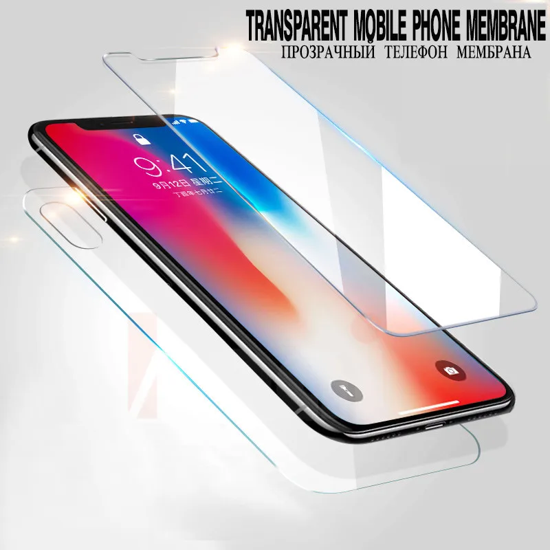 20D переднее и заднее закаленное стекло для iPhone XR Xs Max полное покрытие защитная
