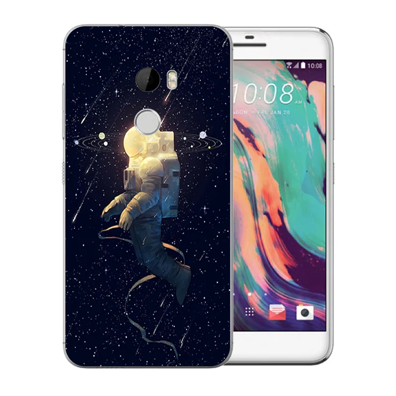 Чехол для телефона 5 дюймов HTC One X10 Space World Pattern Funda X 10 Мягкая силиконовая задняя