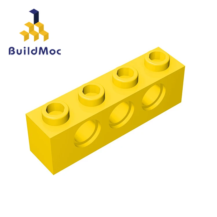 BuildMOC совместимые сборы частицы 3701 1x4 для строительных блоков детали сделай сам