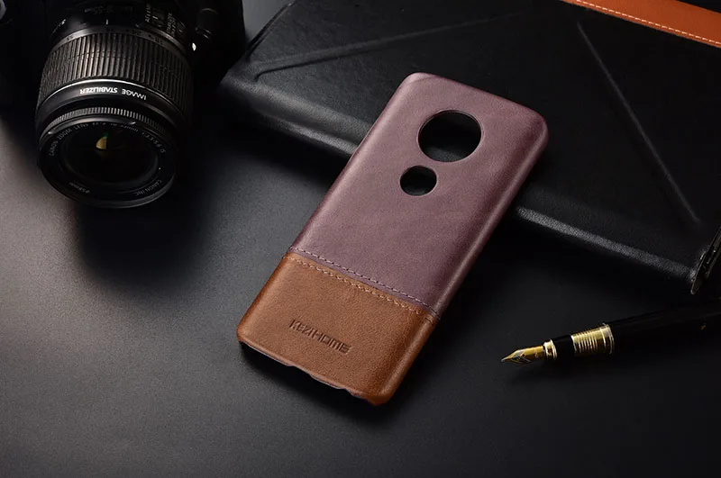 Чехол для Motorola Moto G6 Play KEZiHOME, роскошный хит цвета, натуральная кожа, твердая задняя крышка, Капа для Moto G6 Play, чехол для телефона s