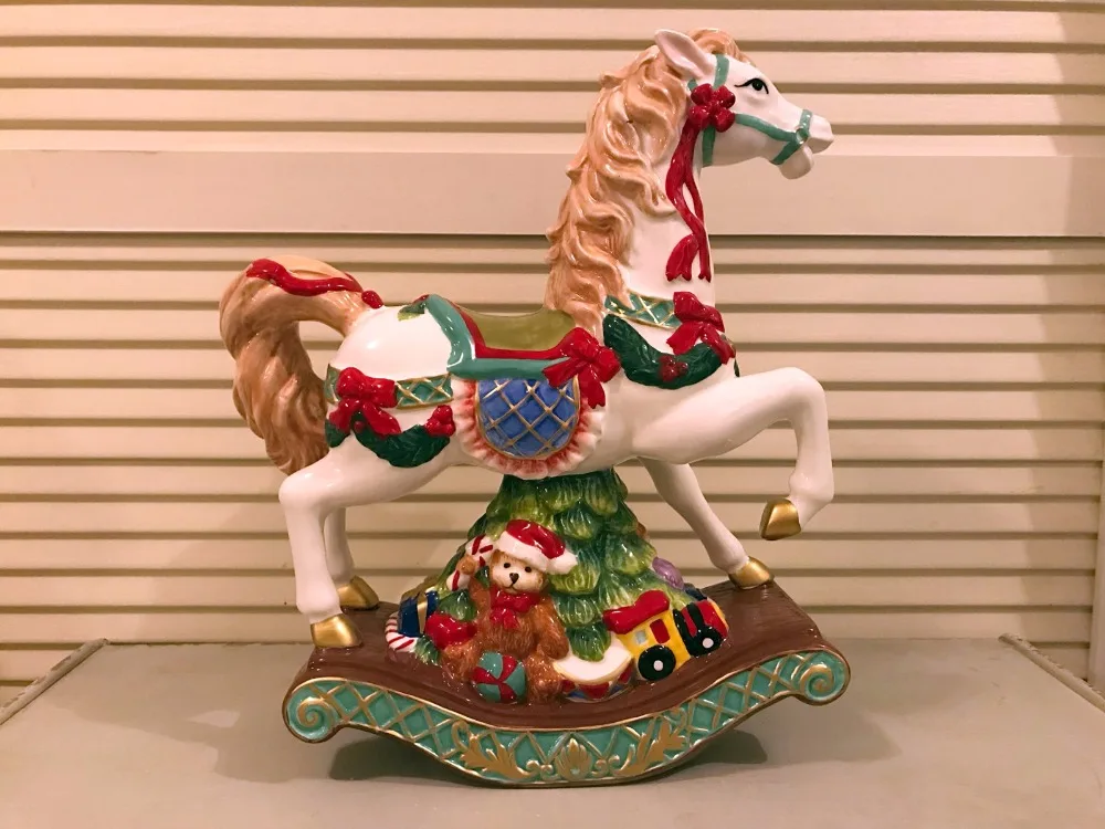 Американская музыкальная шкатулка ручной работы с петухом детство керамические