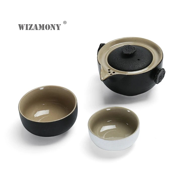 WIZAMONY чайный набор кунг-фу 1 горшок 2 чашки элегантный Gaiwan чайная посуда чайник кофейная чашка китайский Селадон фарфоровый чайник