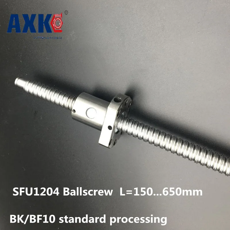 Шариковый винт Sfu1204 L150/200/250/300/350/400/500/600/650 мм с одной шариковой гайкой для