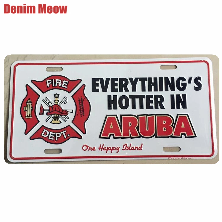 I LOVE ARUBA табличка винтажные металлические жестяные знаки автомобильный бар кафе