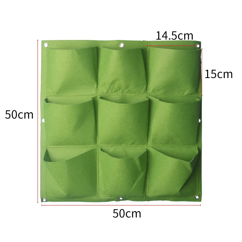 Multiple Styles Vertical Grow Bag Gardening Wall Hanging Felt Bonsai Bags Flowers Growing Pot | Дом и сад