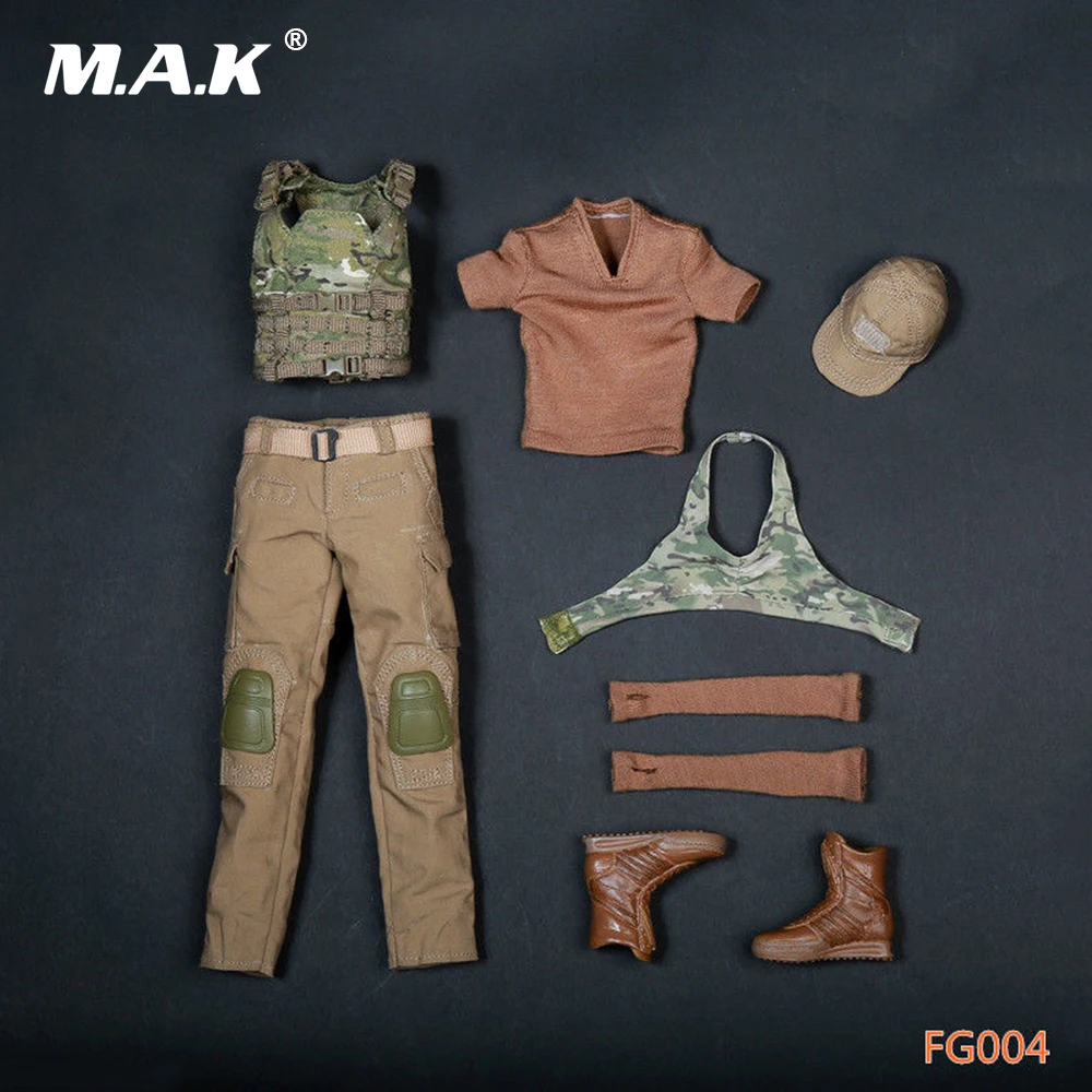 Масштаб 1/6 женская одежда FG004 военная боевая костюмы персонализированные фигурки
