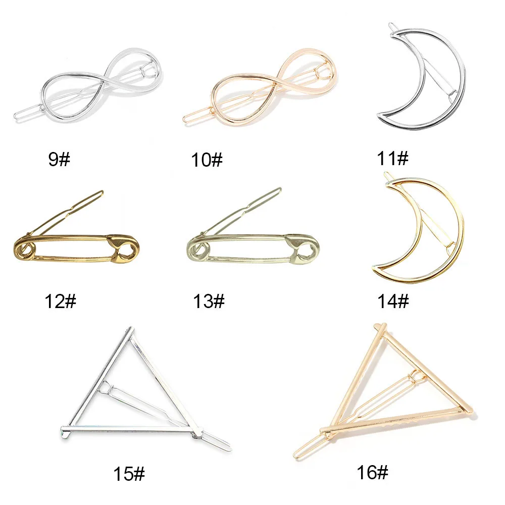 Металлическая женская заколка для волос с Луной звездой и жемчугом аксессуары