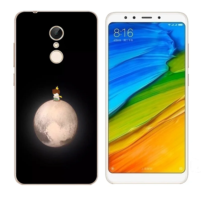 5 7-дюймовый чехол для Xiaomi Redmi с ручным принтом мягкий из ТПУ прозрачный