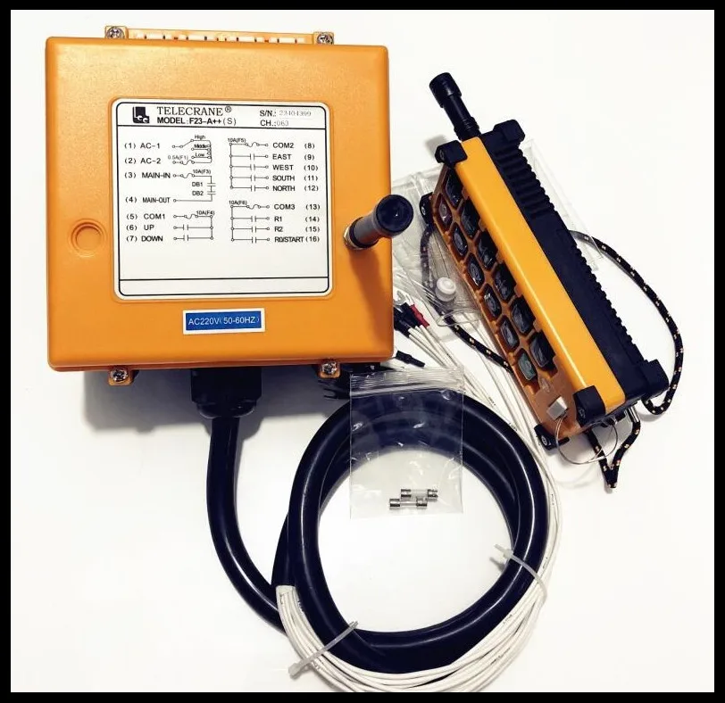 Передатчик F23-A + x1 приемник DC24V AC36V AC220V AC380V промышленное радио дистанционное
