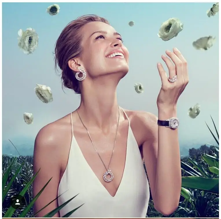 Новый Роскошный ААА Циркон Оливковая ветвь Форма кулон набор для Для женщин