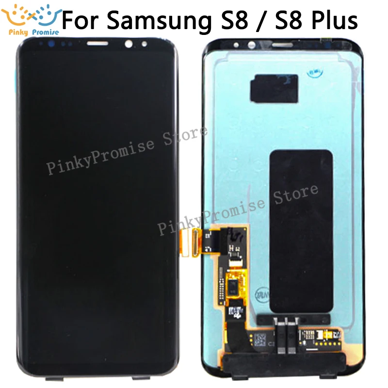 ЖК дисплей с рамкой для Samsung S8 сменный SAMSUNG Galaxy Plus G955 G950 G950F сенсорным экраном и