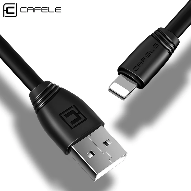 Плоский USB кабель CAFELE зарядный для iphone X 8 7 6S 6 Plus синхронизации данных и телефона