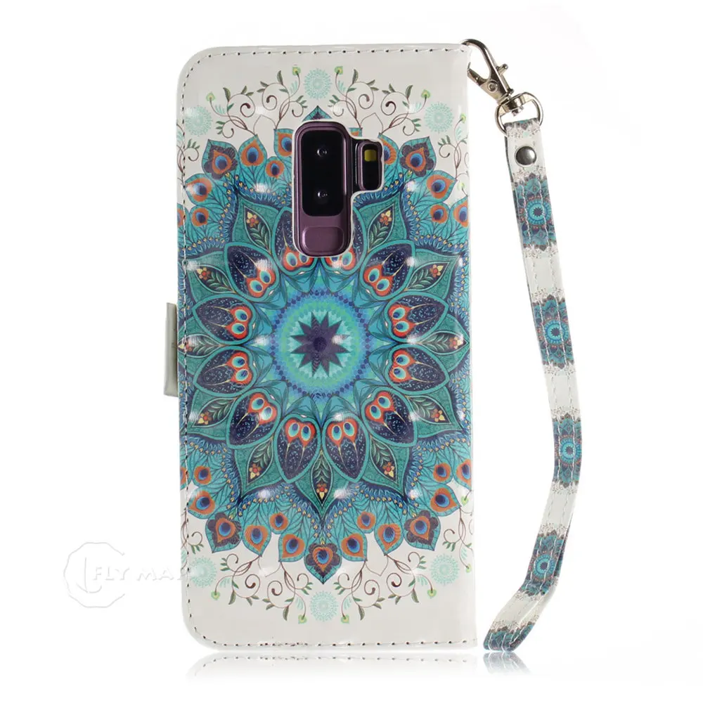 Чехол с 3D откидной крышкой для Samsung Galaxy S9 Plus SM G960F G965F S 9 силиконовый чехол бумажник