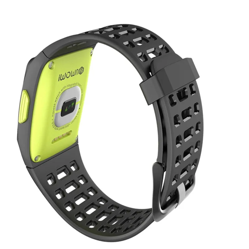 Iwown P1 gps sport SmartWatch, поддерживает 17 видов спорта Поддержка HRV анализ IP68 водонепроницаемый смарт-браслет