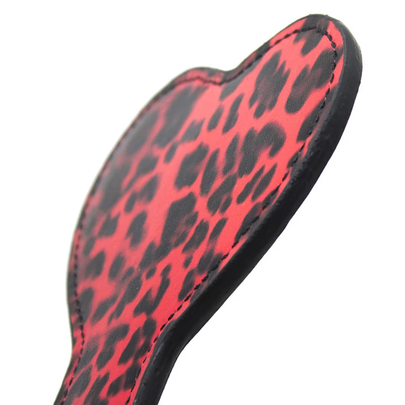 БДСМ леопардовые весла белые кожаные Фетиш-шлепки взрослые наказывают Фетиш