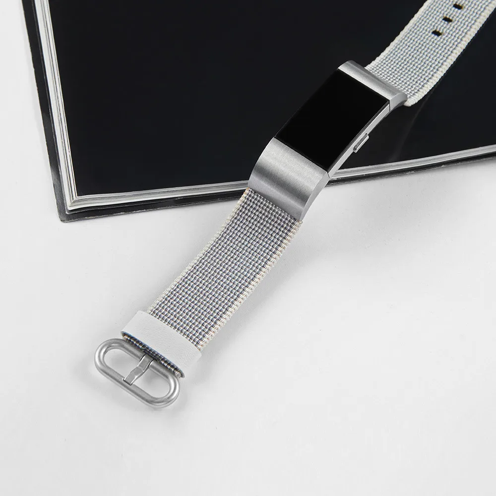 Браслет ремешок для fitbit нейлоновый Плетеный ремешок на запястье Королевский тканый браслет ремешок для Fitbit Charge 2 оптовый поставщик