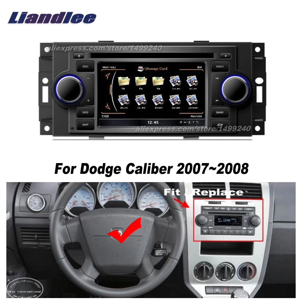 Liandlee для Dodge caliber 2007~ 2008 автомобильный Android радио плеер gps NAVI карты HD сенсорный экран ТВ Мультимедиа CD DVD