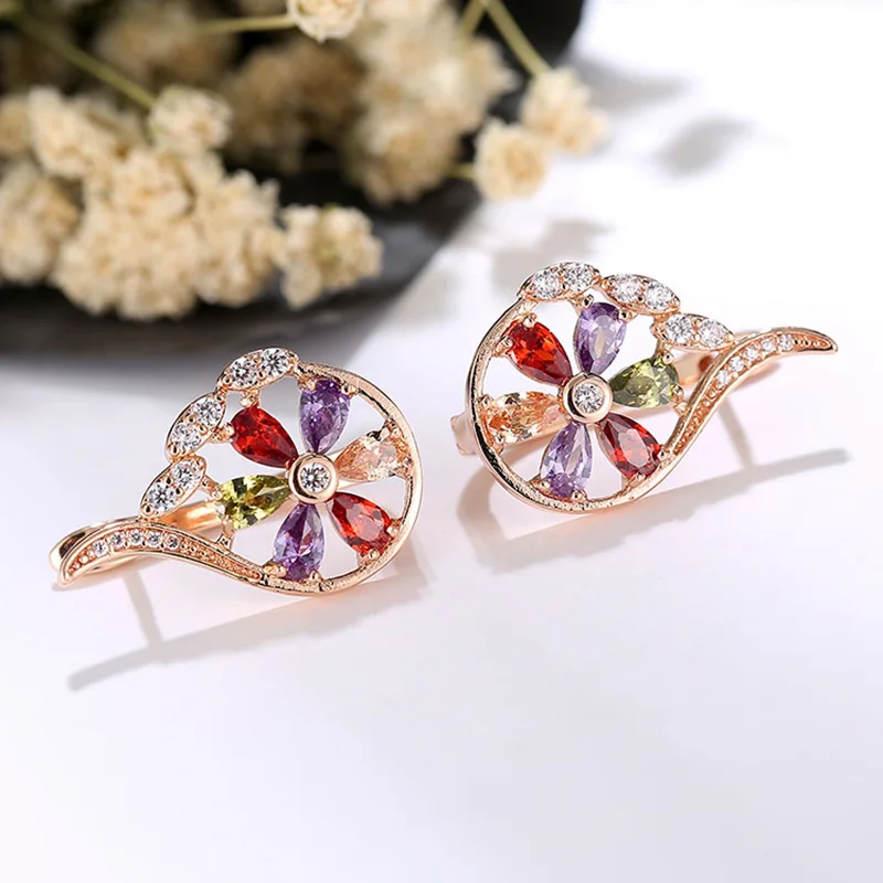 Женский комплект ювелирных изделий FYM ожерелье с подвеской из разноцветного