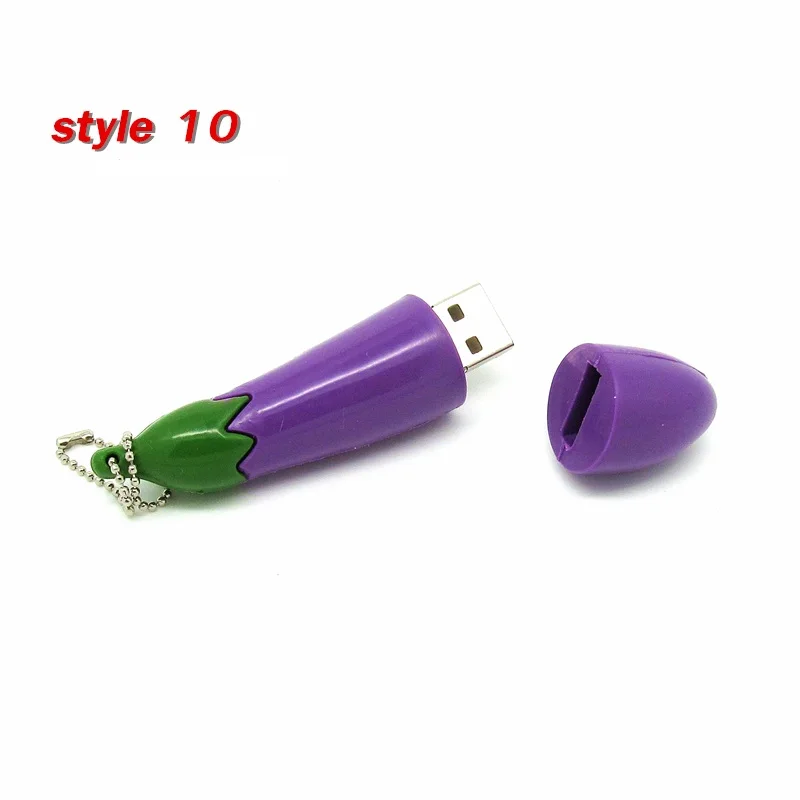 Горячий перец/Морковь/арбуз/баклажаны/банан модель USB флэш накопитель карта